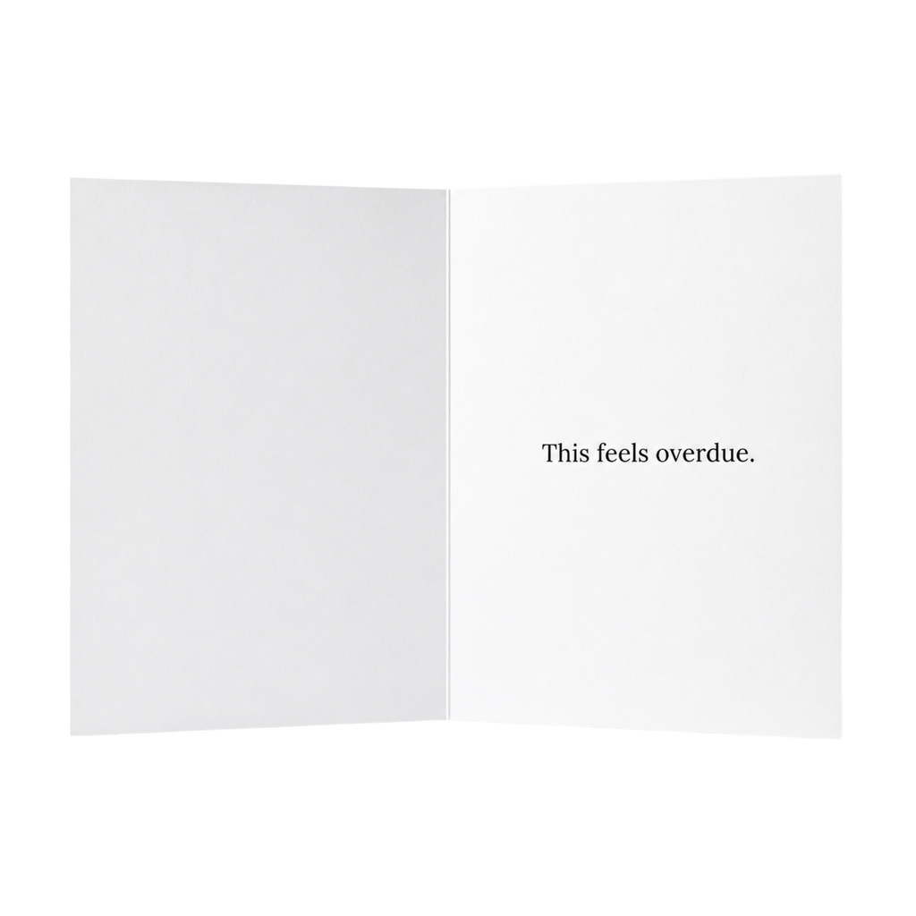 Farewell. This feels overdue. Card