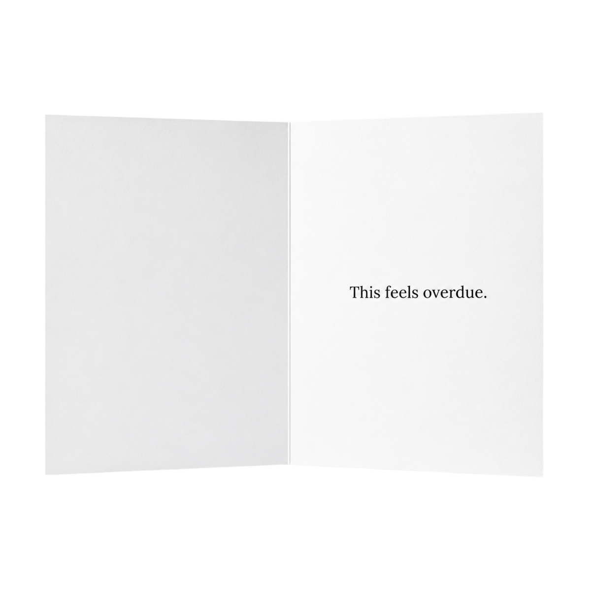 Farewell. This feels overdue. Card
