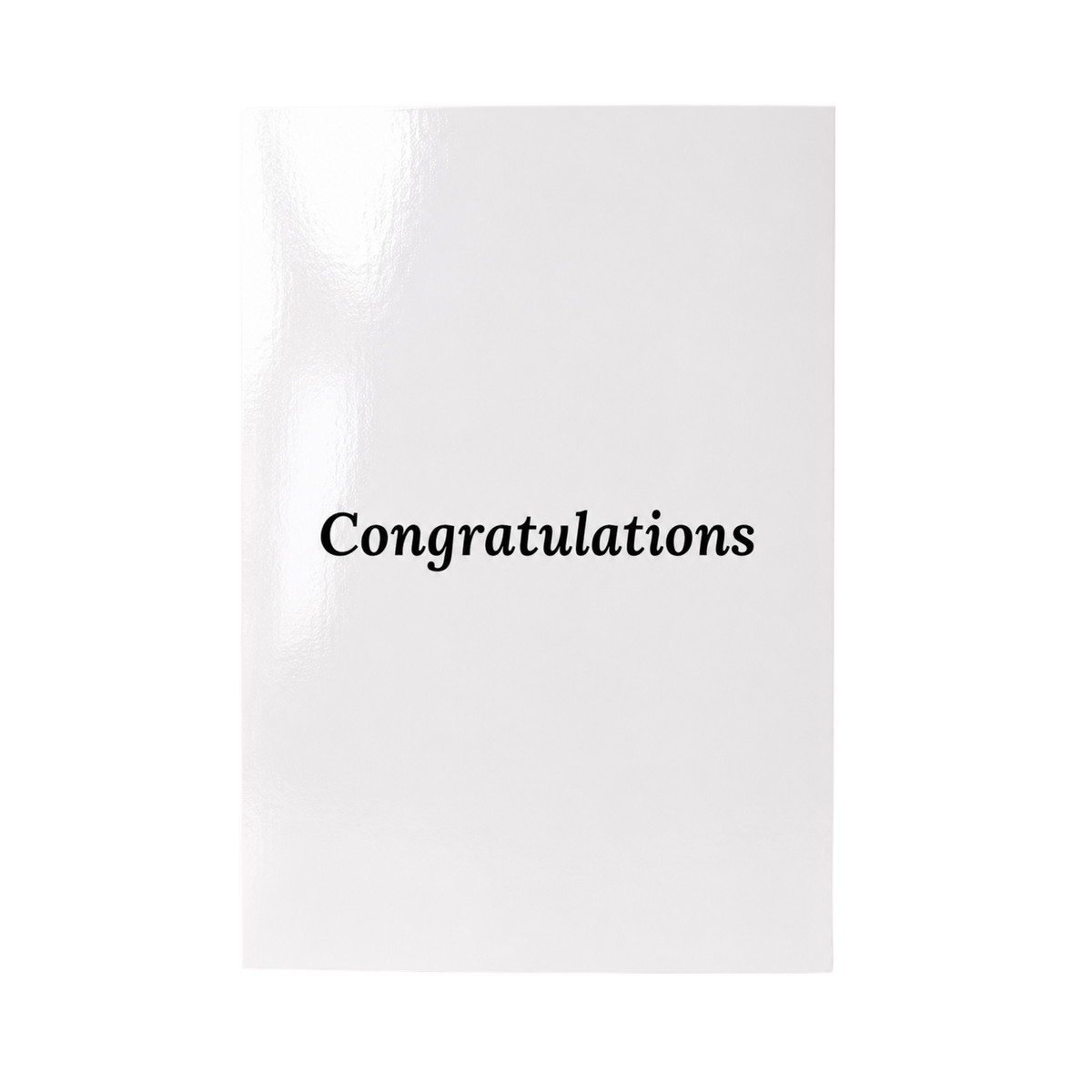 Congratulations. You did it. Card