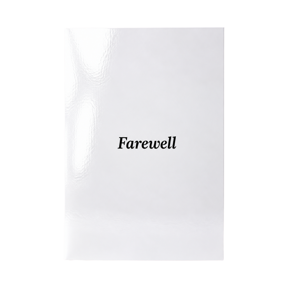 Farewell. This feels overdue. Card