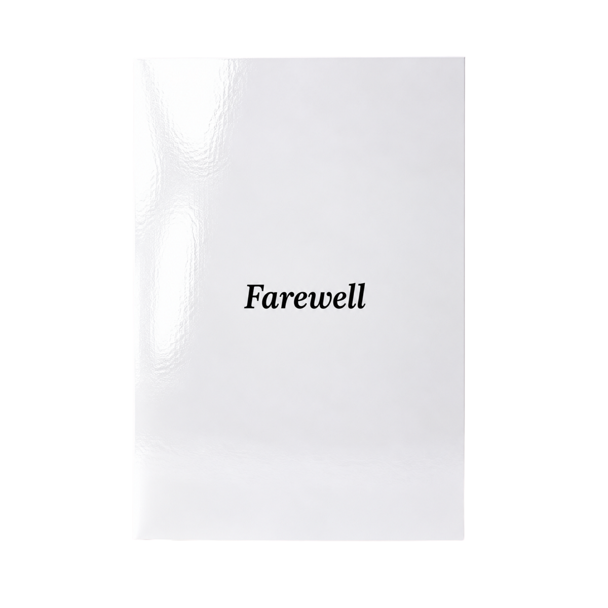 Farewell. This feels overdue. Card