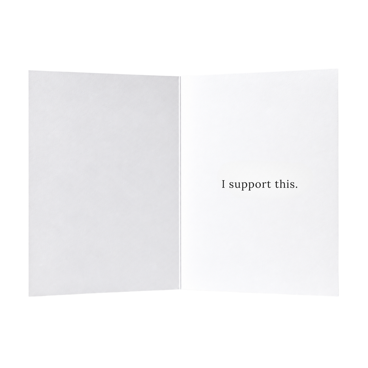 Best wishes. I support this. Card.