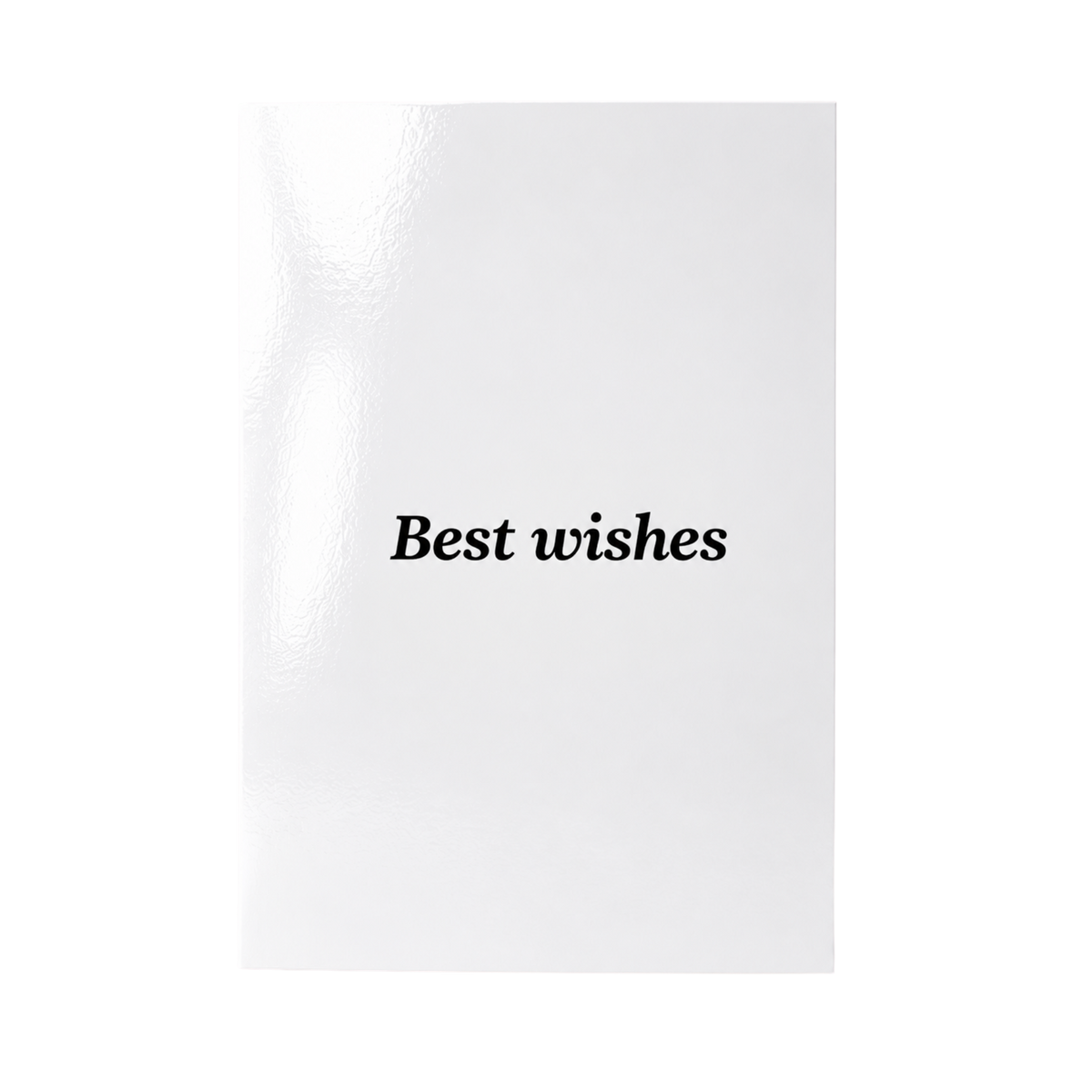 Best wishes. You will need them. Card