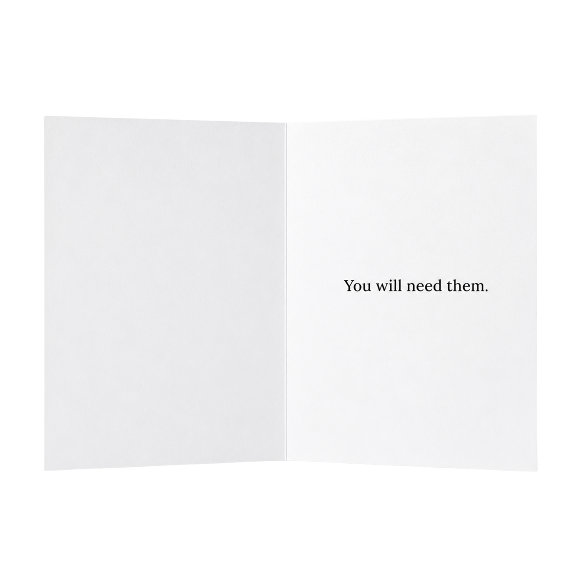 Best wishes. You will need them. Card